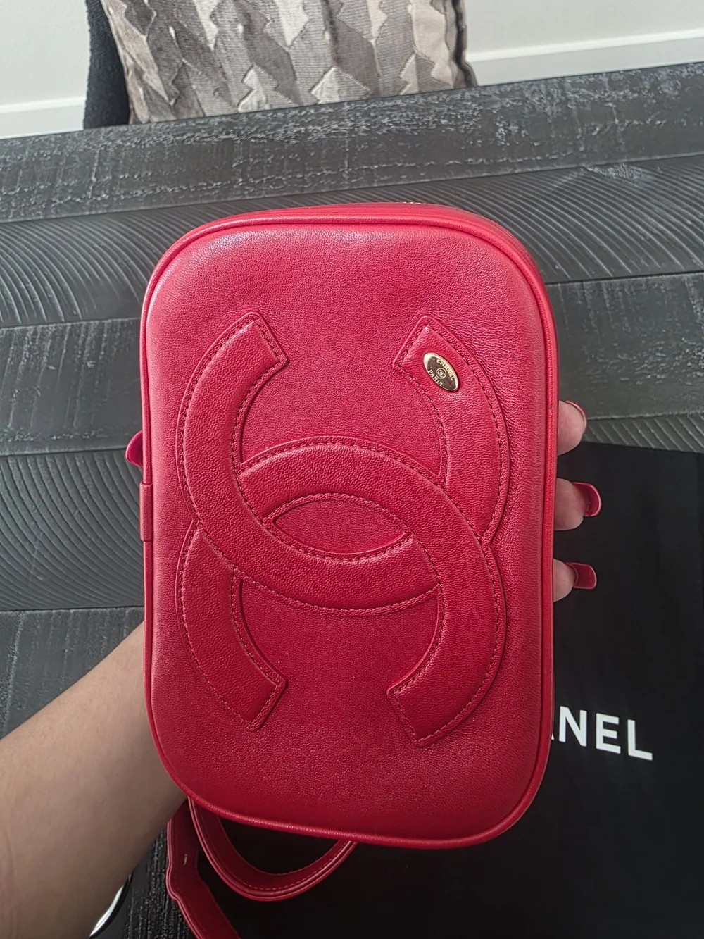 Chanel Red Belt Bag